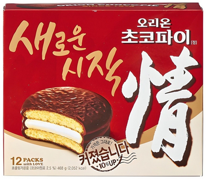 오리온초코파이 정, 468g, 2개