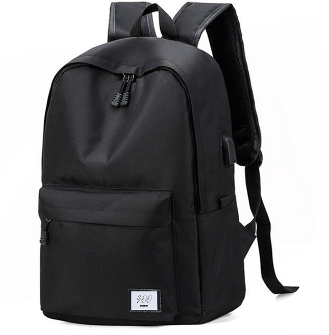 (키링포함) 남녀공용 대용량 키링포함 데일리 백팩 노트북 수납 백팩 USB충전 데일리백팩 가방 + 키링 세트