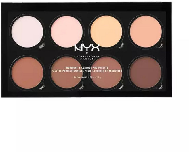 NYX 프로페셔널 메이크업 하이라이트 컨투어 프로 팔레트, 1개, 208g