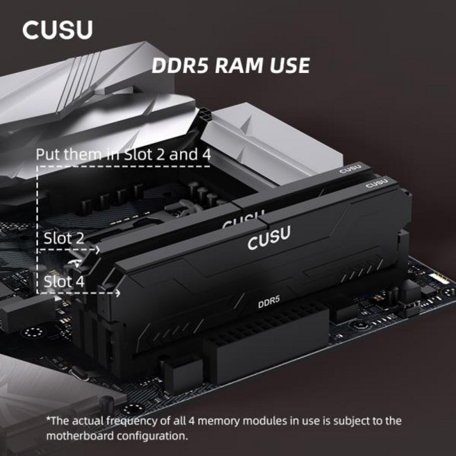 CUSU DDR5 메모리 RAM 32GB X2 4800MHz 램 데스크탑 UDIMM PC 듀얼 채널용, 01 빠른, 01 D4 3200 CL16 16GBx2