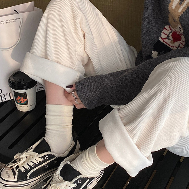 기모안감 여성 코듀로이 밴딩팬츠 골덴바지