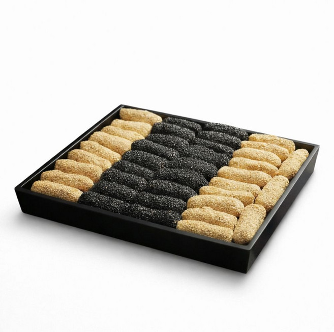 강릉무진장한과 선물세트 명절선물 깨유과 2단구성 부모님선물 친척선물 한과셋트, 1박스, 1.5kg