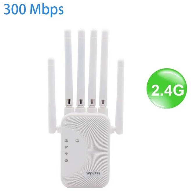 위성와이파이기기 휴대용 스마트 포켓 2.4G/5GWiFi 듀얼 밴드 1200Mbps 리피터 WiFi 증폭기 무선 신호 범위 확장기 라우터 가정용 장거리 부스터, 미국 플러그, 300Mbps, 1개