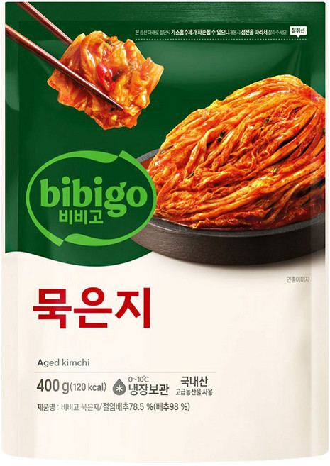 (냉장)cj제일제당(주) 비비고 묵은지, 400g, 1개