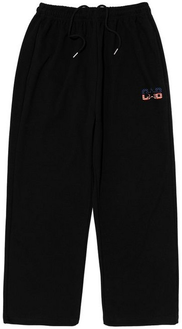 카고브로스 AMERICAN LOGO LOGO SWEAT PANTS BLACK