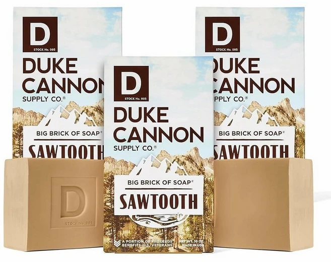 Duke Cannon Supply Co. Big Brick of Soap 남성용 - 톱니 알파인 에어 및 시더우드 향 283.5g(10온스) (3팩) - 쿠팡