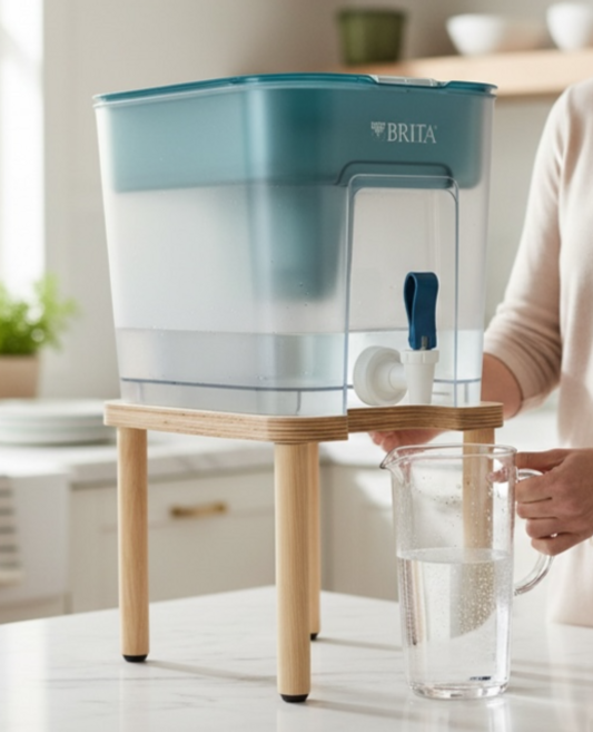 브리타 플로우 정수기 받침대 스탠드 중형, 1개, 네추럴