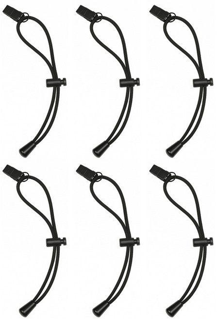 원더블 바지 밑단 끌림방지 집게, 6개, 블랙