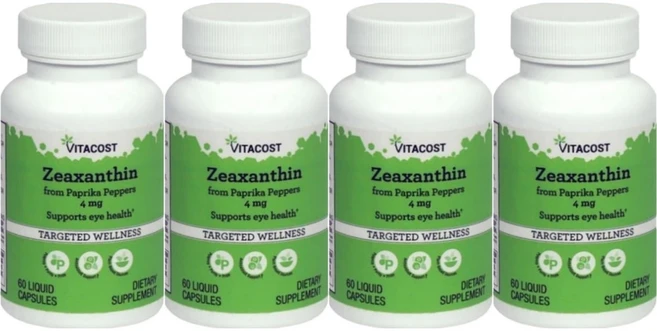 비타코스트 제아잔틴 4mg, 4팩, 60정 - 쿠팡