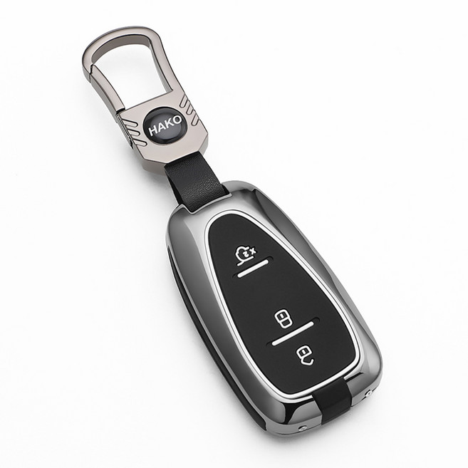 HAKO 심리스 차 키케이스 키홀더 (쉐보레 호환), 심리스 C-01, 그레이