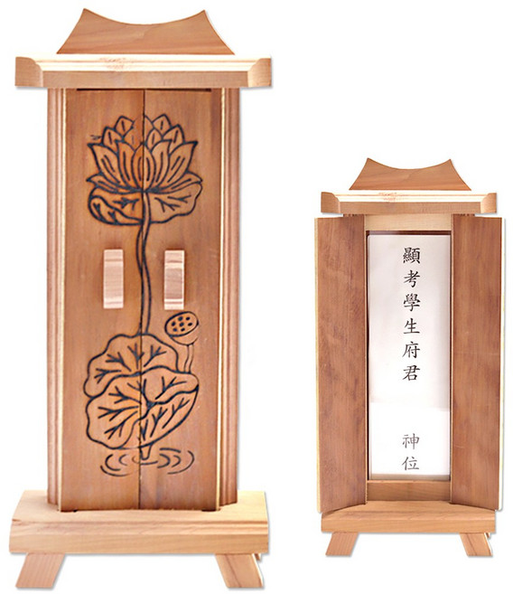 향나무 옻칠원목 위패 지방틀 제기 제사용품 차례상 추석 제수용품, 향나무원목위패, 1개