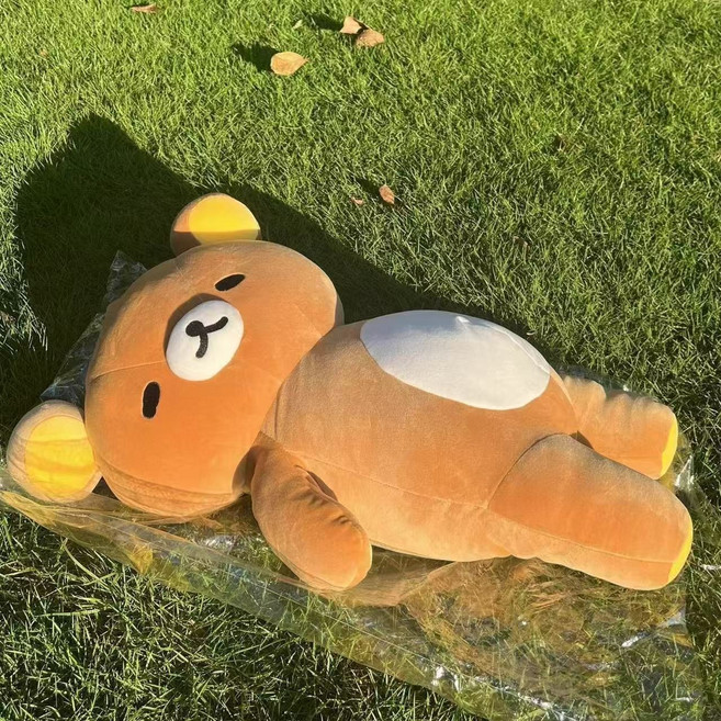 리락쿠마 인형 90cm 귀여운 대형 캐릭터 곰돌이 봉제인형, 편안한 곰