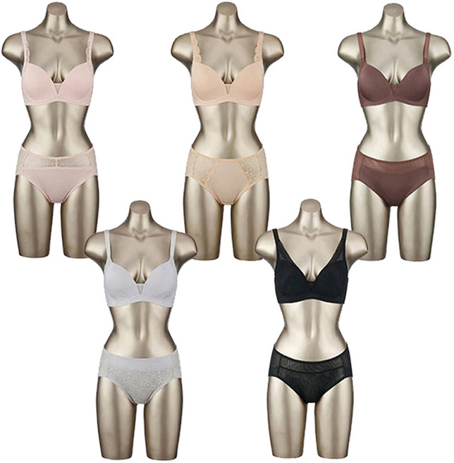 비비안 누디라인 아쿠아 파워넷 노와이어 여성 속옷 세트 10종