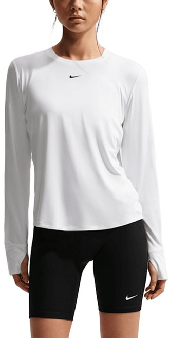 NIKE 女 AS W NK ONE CLASSIC DF 圓領長袖T恤