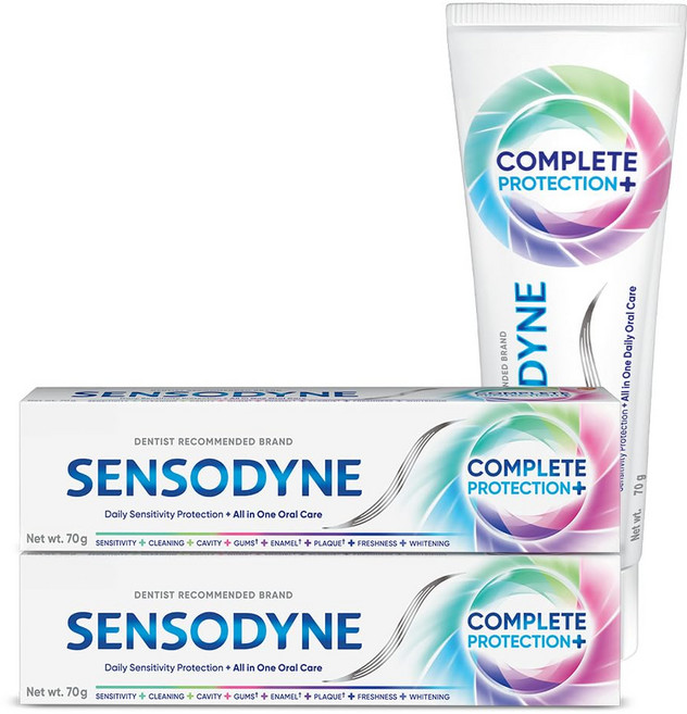 Sensodyne 센소다인 컴플리트 프로텍션+ 치약 콤보팩 - 140g (70g x 2개), 1개