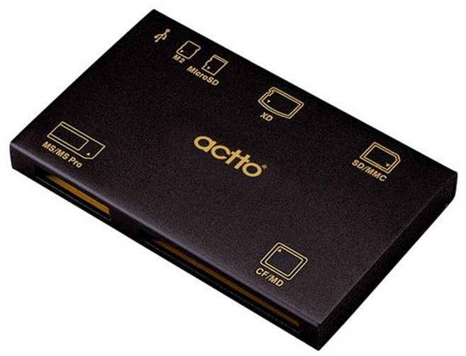 엑토 초콜릿 멀티 카드리더기, CRD-14, 혼합색상, 1개