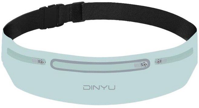 JS 초경량 방수 러닝벨트 스포츠 허리가방, 그린, 1개