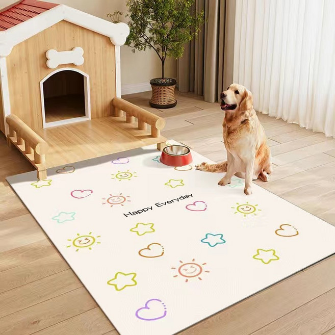 레이원 애견 강아지 고양이 미끄럼방지 방수 매트, 1개, d