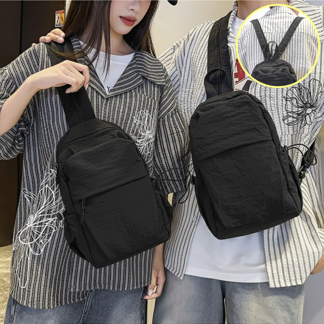 킨벨 9포켓 방수 초경량 슬링백 남녀공용