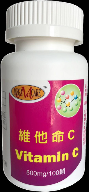 MEGA CARE 維他命 C 800mg/100顆, 0.8g, 1個