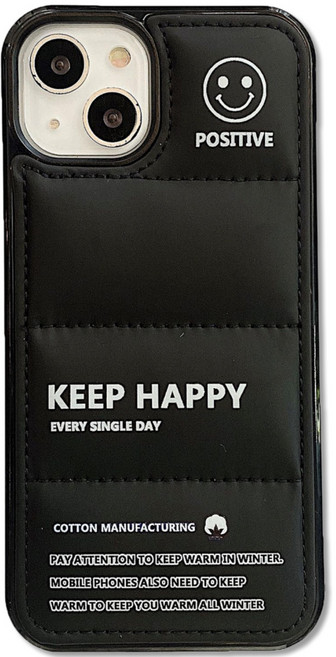 영스피플 블랙 패딩 아이폰 케이스 젤리 귀여운 레터링 경량 쿠션 심플 12 13 14 15 16 17 플러스 프로맥스