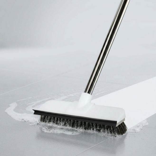 하루손길 2in1 욕실 청소솔 욕실 청소도구 화장실 청소솔 욕실 바닥 청소솔, 1개, 아이보리