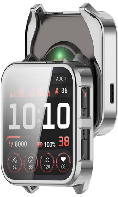 가민 베뉴 피트니스 스마트워치 가민워치 Garmin Venu X1 케이스용 핏턴 1팩 전기도금 금속 색상 소프트 TPU 풀 어라운드 페이스 커버 교체용 스크린 프로텍터 케이스