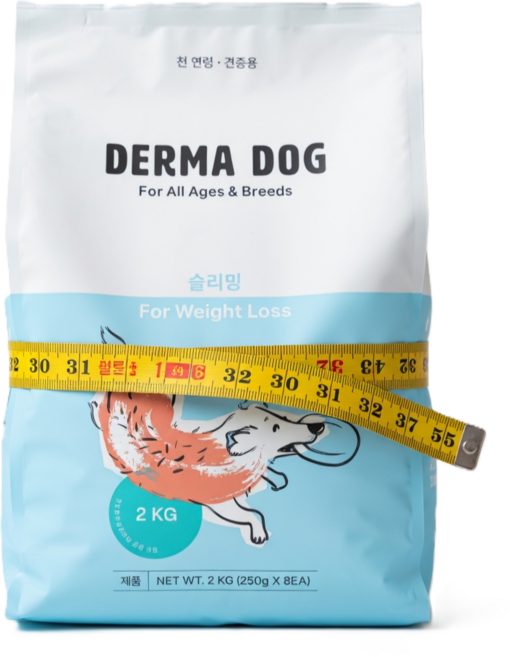 더마독 강아지 기능성 사료, 다이어트(체중감소), 2kg, 1개
