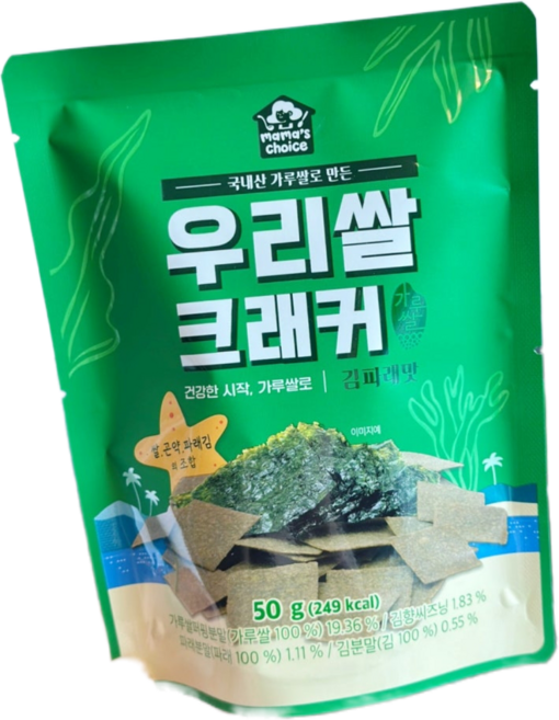 코스트코 마마스초이스 우리쌀 크래커 김파래맛, 50g, 2개