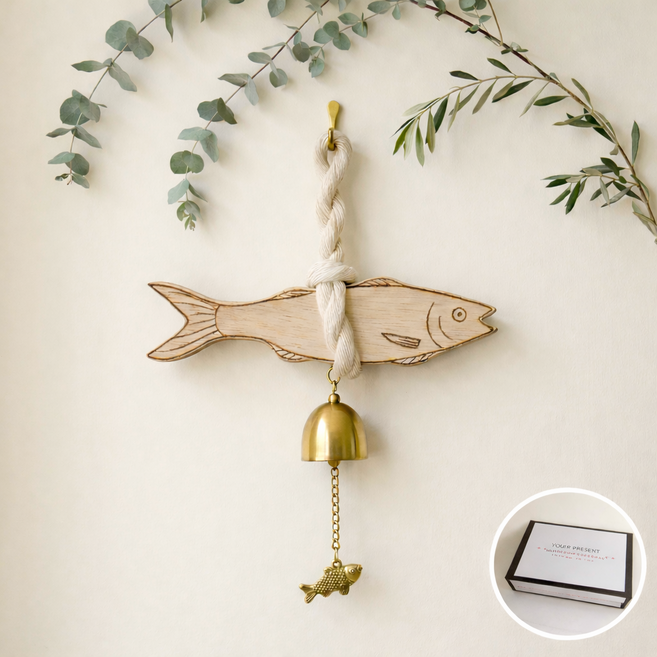 리뉴비아 액막이명태 현관 자석 집들이선물, 브라운