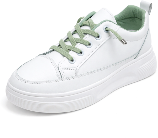 순이의신발장 5cm 키높이 발편한 통굽 여성 화이트 스니커즈 흰색 가죽 여자 운동화