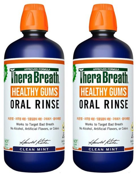 [국내 코스트코] Therabreath 테라브레스 헬시검스 오랄린스 1L X 2개 2000ml, 2L, 1개