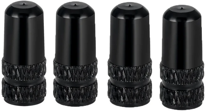 MTB 산악 자전거 밸브 커버 알루미늄 합금 방진 Schrader 밸브 밸브 캡 타이어 에어 캡 Presta 밸브, [04] Presta Black, 1개