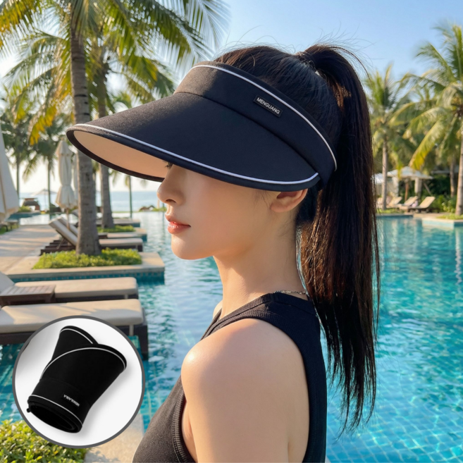 원플릭 자외선차단 와이드 돌돌이 썬캡