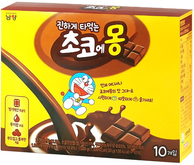 초코에몽 진하게 타먹는 핫초코분말, 3개