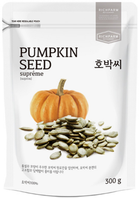 리치팜너트 호박씨 300g, 9개
