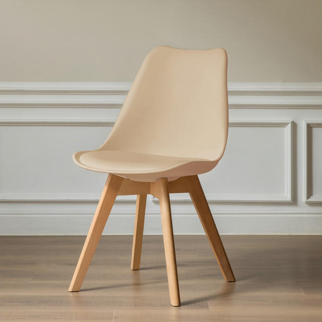 로얄다이아 인테리어의자 에펠체어 1P, 베이지 에펠체어, 1개