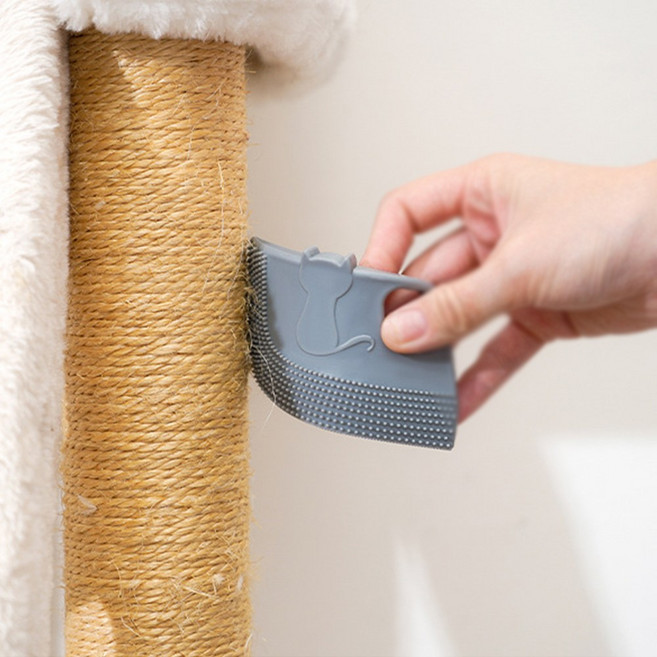 고양이 청소브러쉬 스크래쳐 클리너