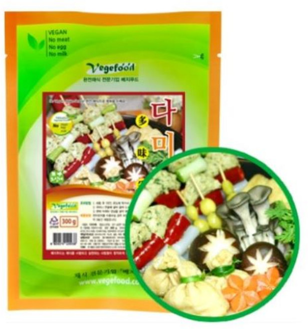 베지테리언 비건을 위한 채식 대체육 채식어묵 다미채 (무오신채) 300g, 1개