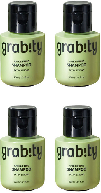 그래비티 엑스트라 스트롱 탈모완화 볼륨 샴푸, 4개, 30ml