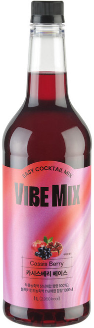 흥국에프엔비 VIBEMIX 카시스베리 베이스, 1L, 1개