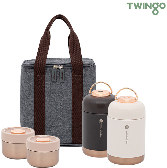 트윙고 뉴~트윙클 보온도시락 1540ml- 4종세트, 없음, 1개