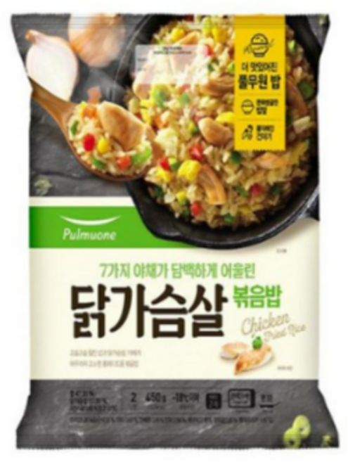 풀무원 생가득 7가지야채와 닭가슴살 볶음밥, 없음, 450g, 5개