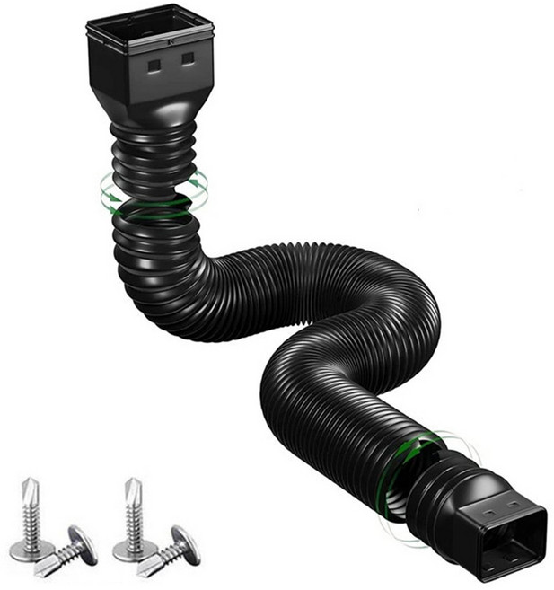 유스툴 우수관 파이프 외벽 배수관 연장 주름관, 1개