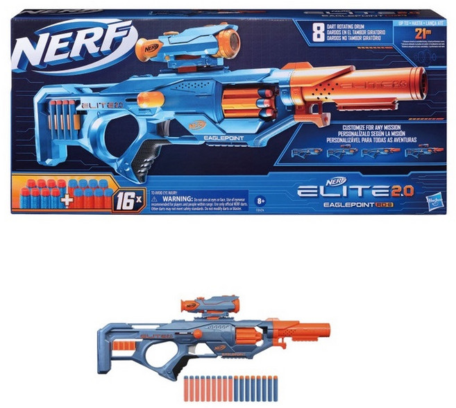 NERF 菁英系列 鷹眼突擊RD-8射擊器 HF0424, 1個