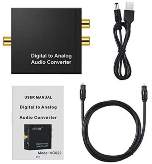 디지털-아날로그 컨버터 3.5 잭 RCA DAC Spdif 앰프 디코더 광섬유 동축 USB 케이블 헤드폰 오디오 디코더 용, 01 1, 01 1, 1개