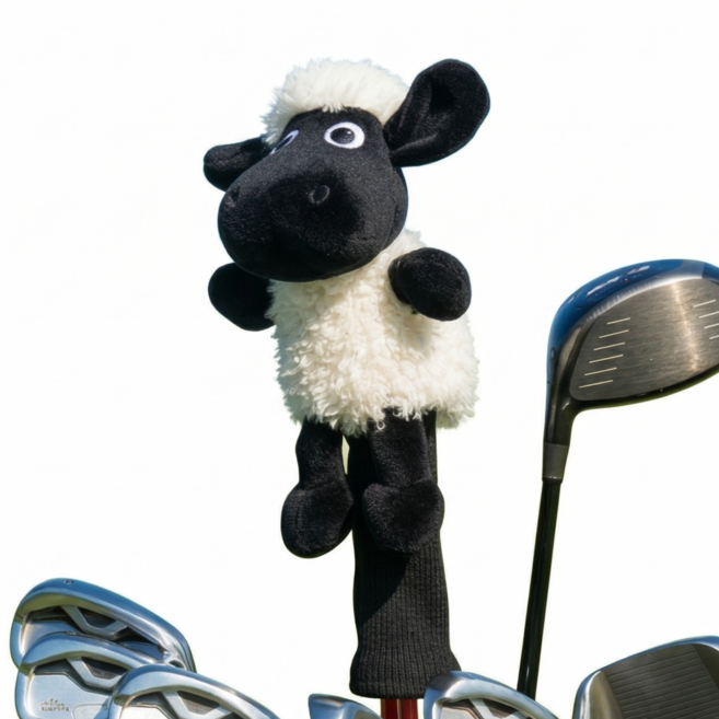 [골프친구] 귀여운 인형 골프 우드 유틸리티 헤드커버 (미니 드라이버 호환), 1개, 양