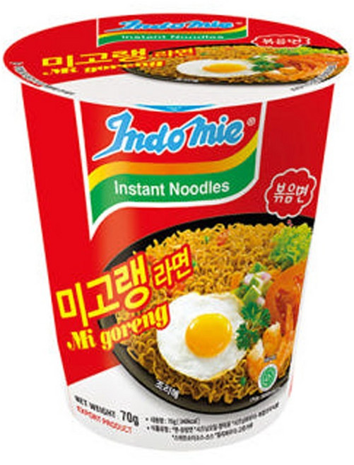 인도미 미고랭 컵라면 70g, 36개