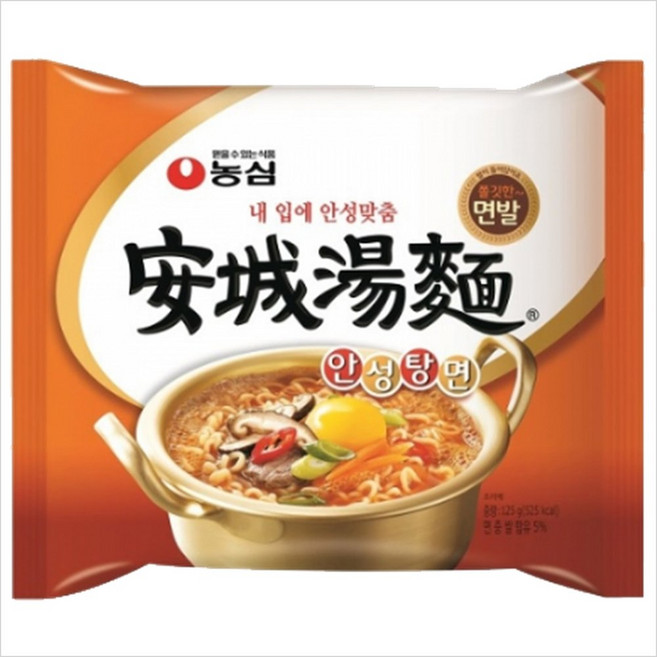 농심 안성탕면 봉지 125gx15개, 15개