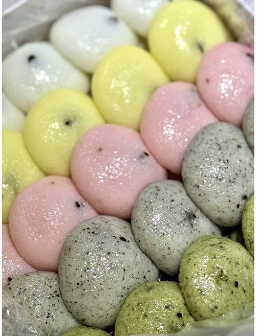 5색 부산 잔기지떡 기정떡 기증떡 답례떡 술떡 증편 한박스, 작은박스(30개입), 오색잔기지떡, 1.5kg, 1개